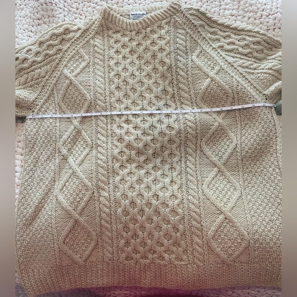 Irish Knit Fisherman Sweater Vintage 1985 - Picture 6 of 16